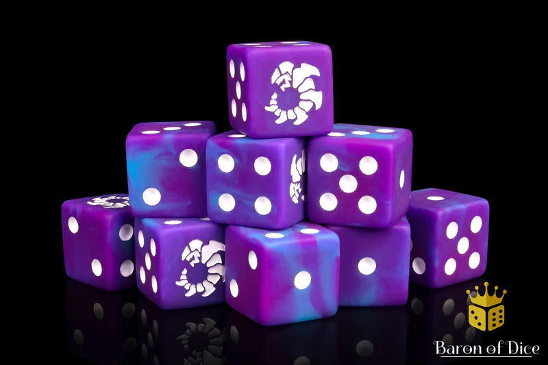 Baron of Dice: "Clawed Serpent" 25x16mm Square Corner Dice Dice & Gaming Accessories Baron of Dice