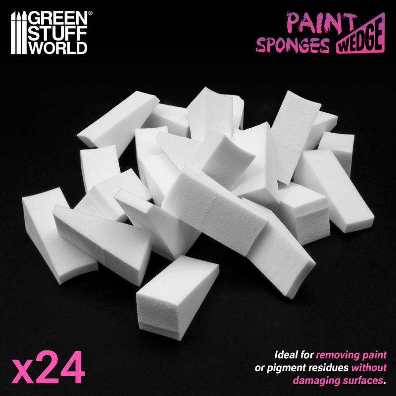 Green Stuff World: Paint Wedge Sponges Model Tools & Glue Green Stuff World