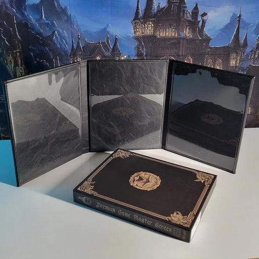 Forged Gaming: Premium Game Master Screen - Portrait Edition (Black) Tabletop RPGs Forged Gaming