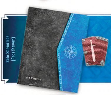 Frosthaven Solo Scenarios Booklet & Cards Pack Set Board Games Cephalofair Games   
