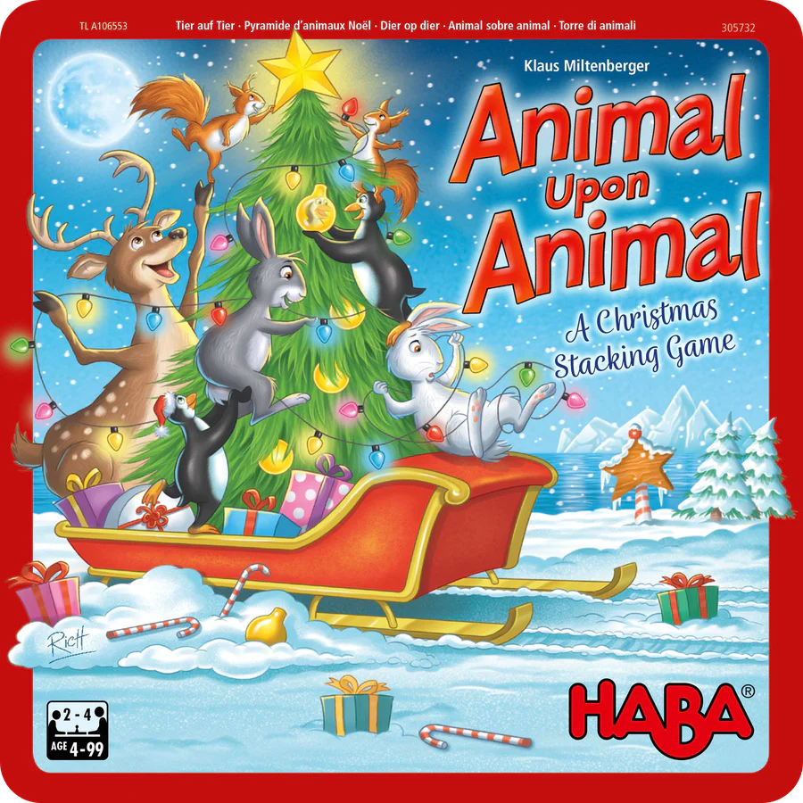 Animal Upon Animal: Christmas Edition Board Games Haba   