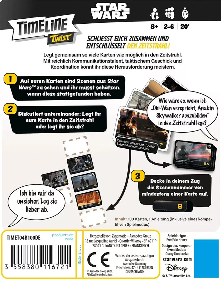 Timeline Twist: Star Wars Board Games Asmodee   