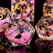 Seriously Good Dice: Floating Cat 7 Die Set "Pink Kitten" Dice & Gaming Accessories Taps Imports