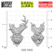 Green Stuff World: 3D printed set - Plague God Tower Shields Model Tools & Glue Green Stuff World