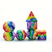 Seriously Good Dice: Silicone 7 Die Set "Rainbow" Dice & Gaming Accessories Taps Imports