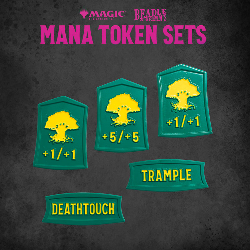 Beadle & Grimm's: Token Set MTG Green Mana Dice & Gaming Accessories Beadle & Grimm's