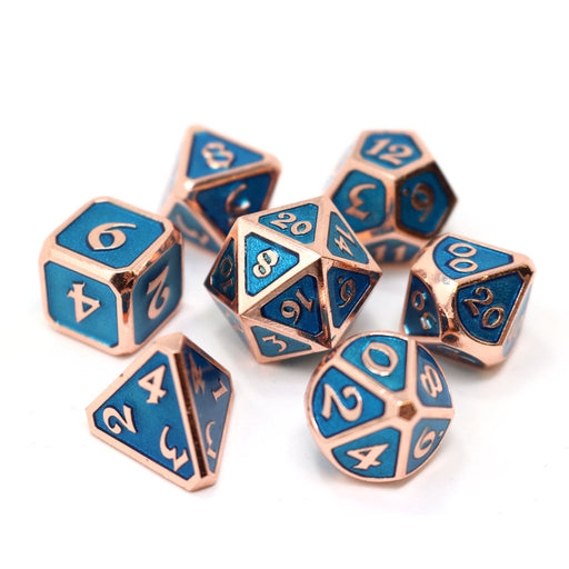 Die Hard Dice: "Copper Aquamarine" Mythica 7-Die Set Dice & Gaming Accessories Die Hard Dice