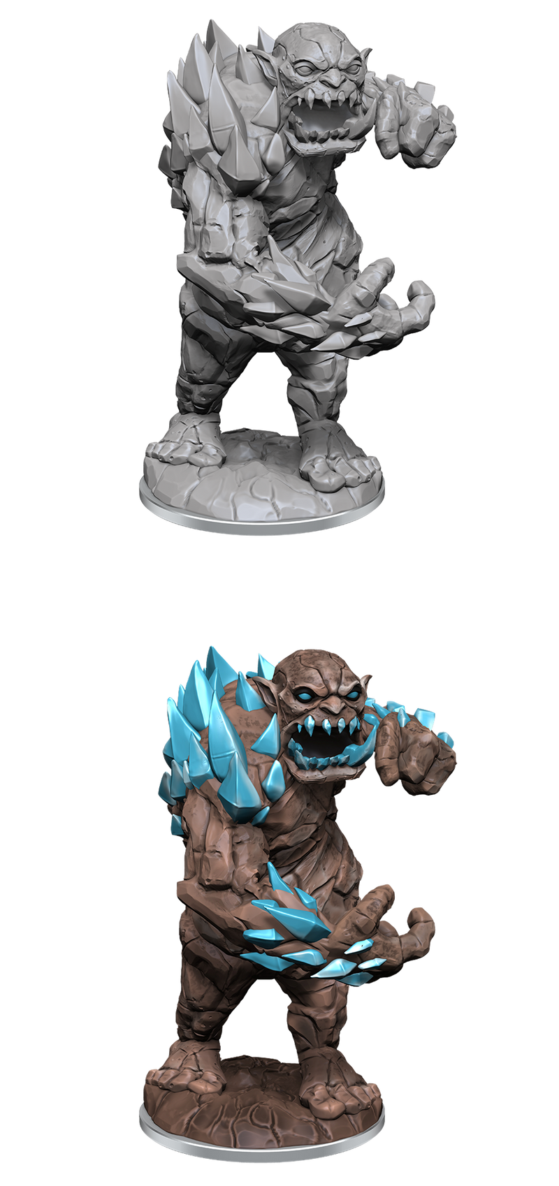 WizKids Deep Cuts Unpainted Miniatures: W17 Cavern Troll Unpainted Miniatures WizKids