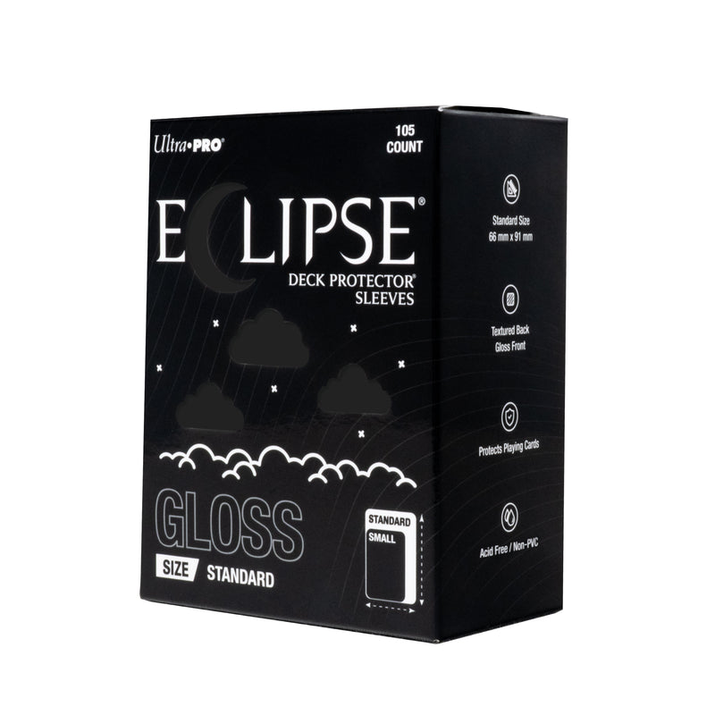 [PREORDER Q2] Ultra Pro: Eclipse Gloss Sleeves - Jet Black 105Ct Card Sleeves Ultra Pro
