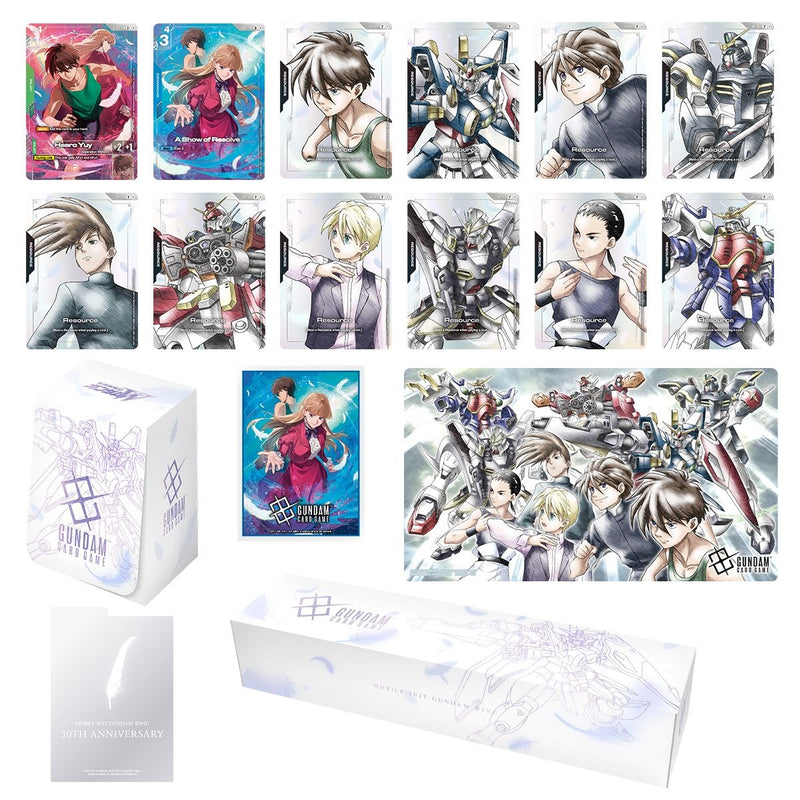 Gundam Card Game: Premium Accessory Set Mobile Suit Gundam Wing (Limit 1) Gundam Card Game Sealed Bandai