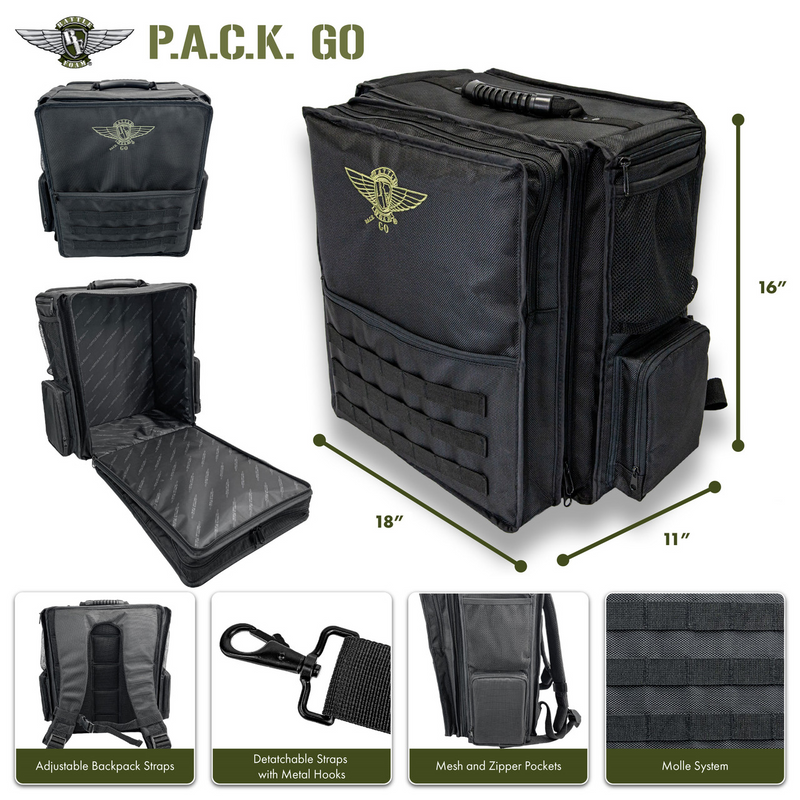 Battlefoam: P.A.C.K. Go 2.0 Bag w/Magna Rack Sliders Load Out Battlefoam Battlefoam