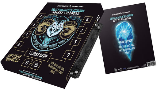 FanRoll: D&D Frostmaiden's Aurora Advent Calendar Board Games Metallic Dice Games
