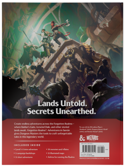 D&D: Forgotten Realms - Adventures in Faerûn Dungeon Master Expansion Dungeons & Dragons 5E Wizards of the Coast