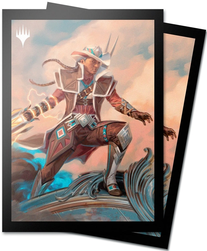 Ultra Pro: Art Sleeves - "Annie Flash, The Veteran" MTG Outlaws of Thunder Junction 100Ct Card Sleeves Ultra Pro