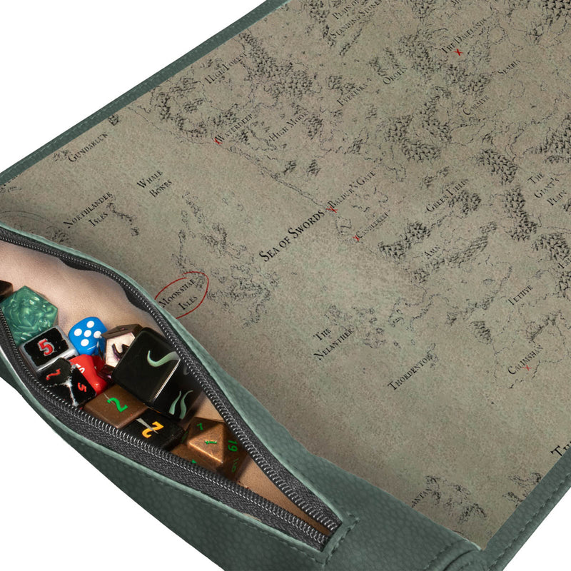 Ultra Pro: D&D Premium Map & Dice Scroll - "Drizzt & The Forgotten Realms" Artifacts Across Eternities Tabletop RPGs Ultra Pro
