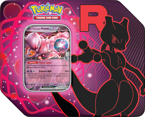 Pokémon - Team Rocket Tin (Team Rocket's Mewtwo Ex) (Limit 1) Pokemon Sealed Pokémon