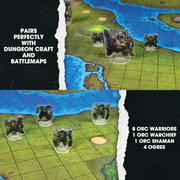 Dungeon Craft: Flat-Pack Minis - Orc Acrylic Standees RPG Miniatures 1985 Games