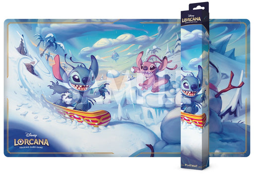 Disney Lorcana: Playmat - "Snowboarding Stitch" Hyperia City Playmats Ravensburger