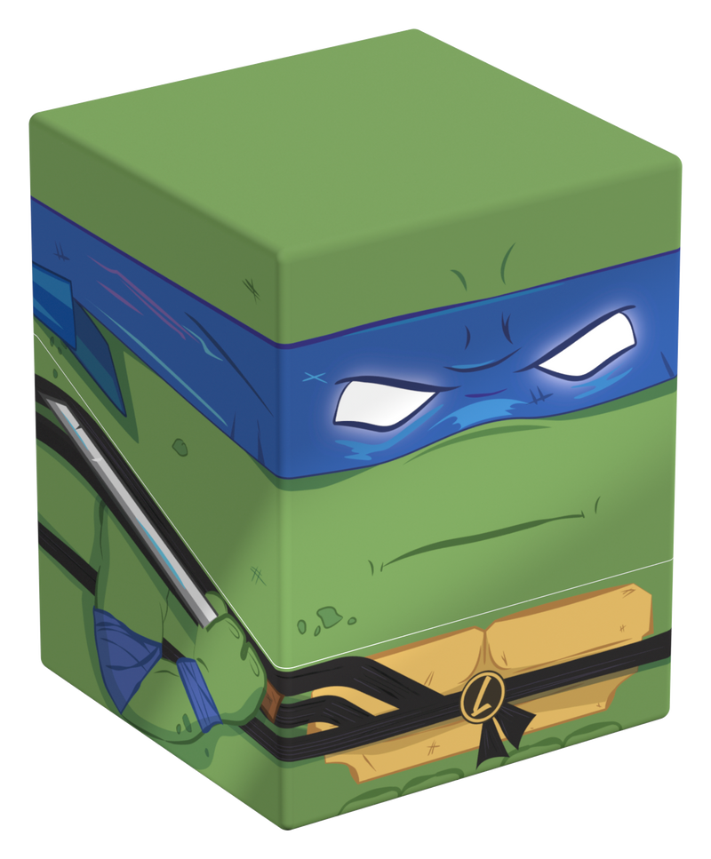 Ultimate Guard: Squaroes 100+ - "Action Mode Leonardo" Paramount TMNT Deck Boxes & Storage Ultimate Guard
