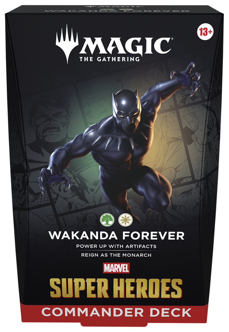 MTG Marvel Super Heroes - Commander Deck (Wakanda Forever) (Release Date: June 19) MTG Sealed Magic: The Gathering