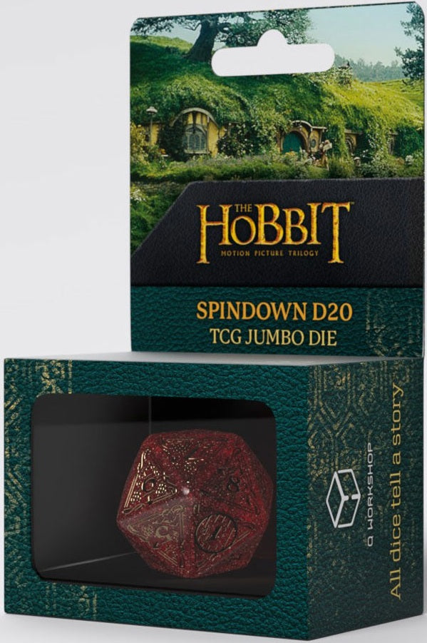 Q-Workshop: Jumbo Spindown D20 Die "Ember" The Hobbit Dice & Gaming Accessories Q Workshop