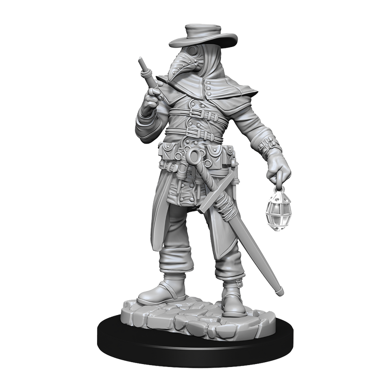WizKids Deep Cuts Unpainted Miniatures: W15 Plague Doctor/Cultist Unpainted Miniatures WizKids