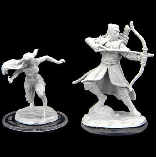 Critical Role Unpainted Miniatures: W2 Verdant Guard Marksman & Satyr Unpainted Miniatures WizKids