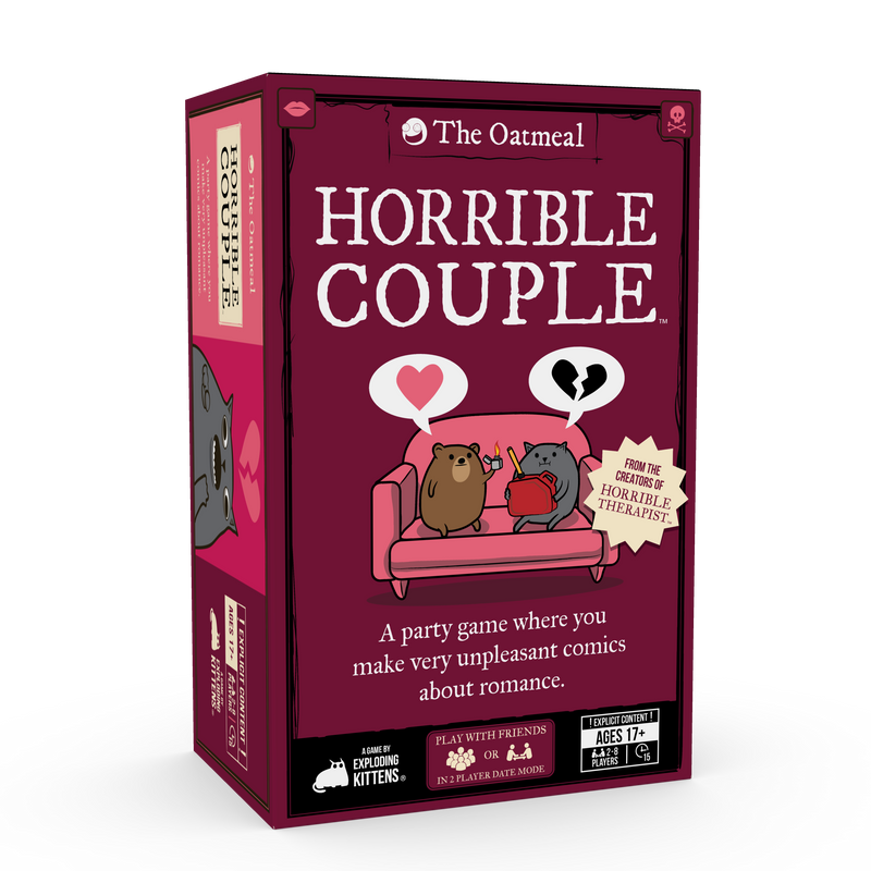 Horrible Couple Board Games Exploding Kittens