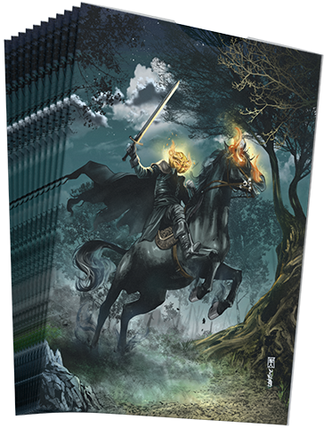 Titan Shield Sleeves: "Headless Horseman" Overpower 100Ct Card Sleeves Titan Shield