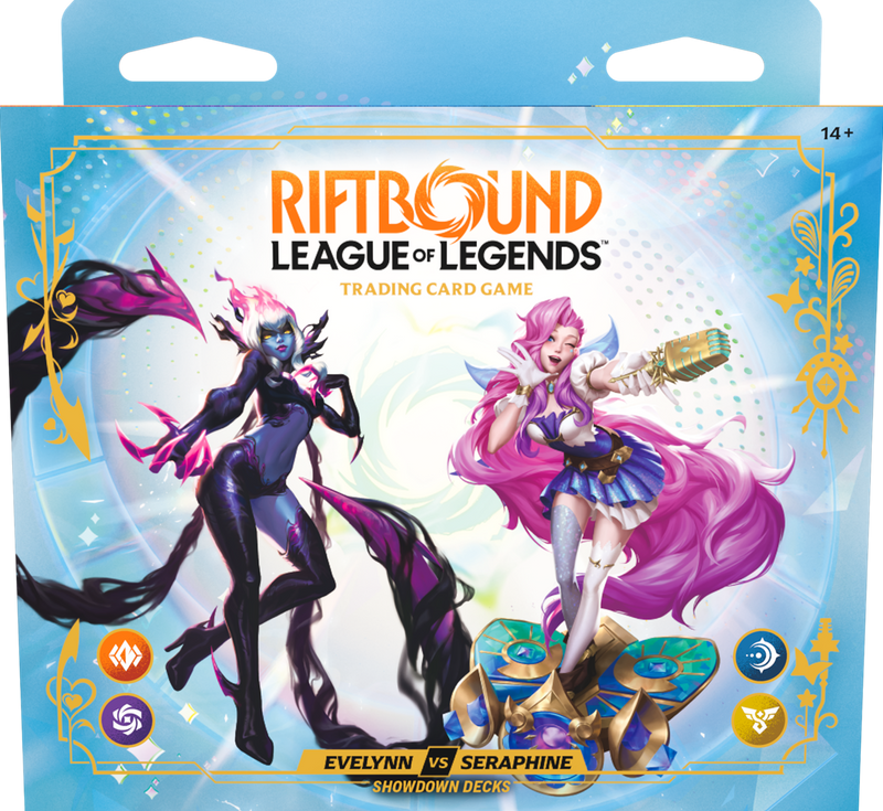 (LIMIT 1 / In-Store Pickup Only) Riftbound - League of Legends TCG: Showdown Decks - Evelynn vs. Seraphine (Release Date: October 23) Riftbound Sealed UVS Games