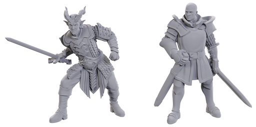 D&D Nolzur's Marvelous Miniatures: Special Edition Baldur's Gate 3: Ulder Ravengard & Zevlor Unpainted Miniatures WizKids