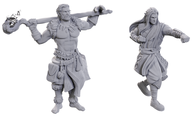D&D Nolzur's Marvelous Miniatures: W24 Archdruid & Martial Arts Adept Unpainted Miniatures WizKids