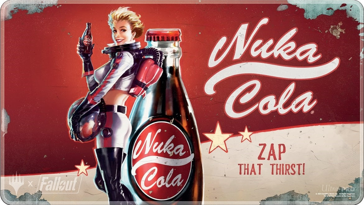 Ultra Pro: Holofoil Playmat - "Nuka Cola" MTG Fallout Playmats Ultra Pro