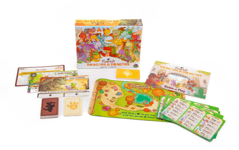 Flamecraft: Dragons & Dragons Expansion Board Games Cardboard Alchemy