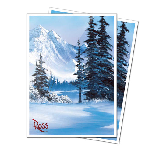 Ultra Pro: Apex Sleeves - "Winter Paradise" Bob Ross 105Ct Card Sleeves Ultra Pro