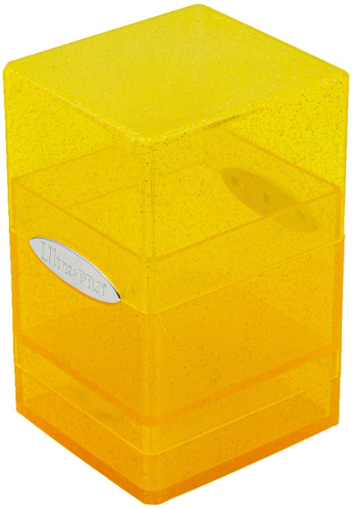 Ultra Pro: Glitter Yellow Satin Tower Card Supplies & Accesories Ultra Pro   