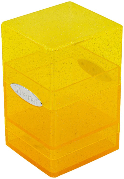 Ultra Pro: Glitter Yellow Satin Tower Deck Boxes & Storage Ultra Pro