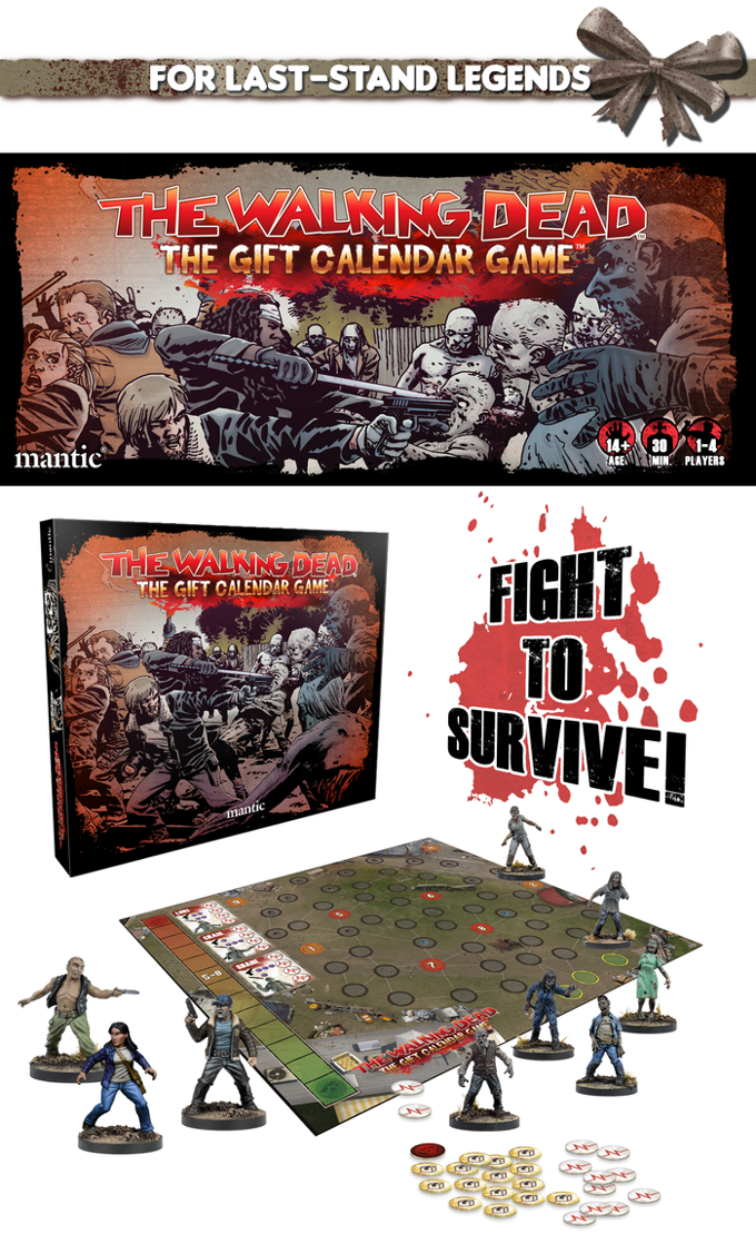 The Walking Dead Gift Calendar Game Board Games Mantic Games
