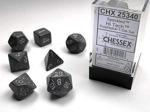 Chessex: Hi-Tech Speckled 7-Die Set Dice & Gaming Accessories Chessex