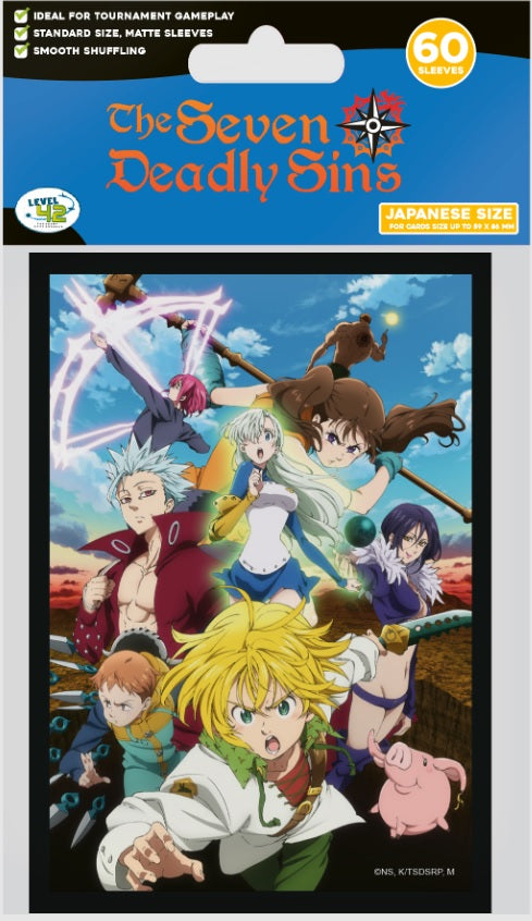Player's Choice: 60Ct Japanese Size Deck Protectors Seven Deadly Sins Card Sleeves Player's Choice