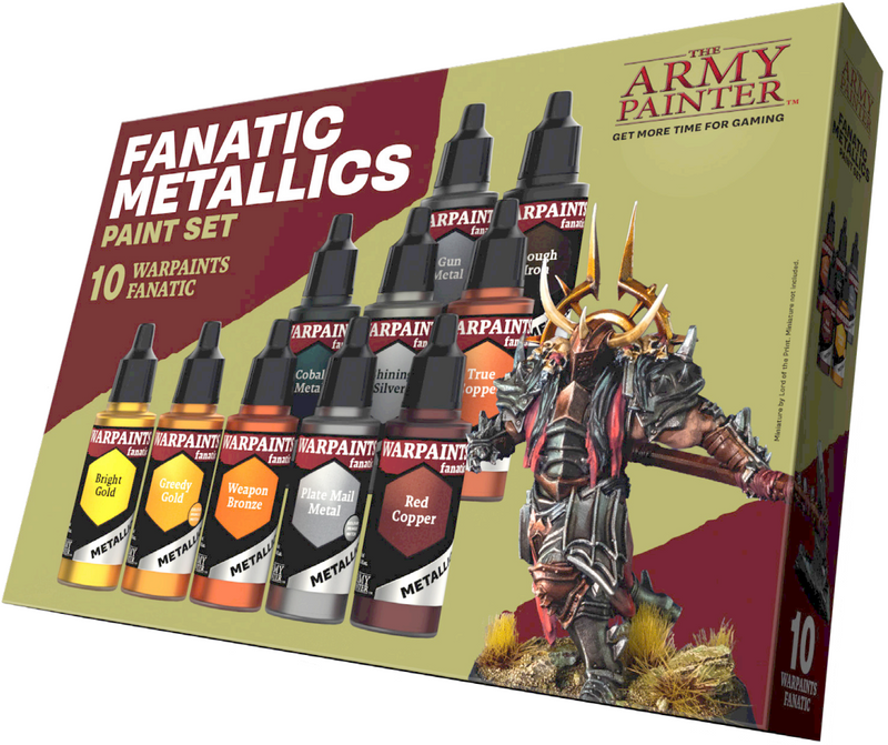 The Army Painter: Warpaints Fanatic Metallics Paint Set (10) Model Paints Army Painter