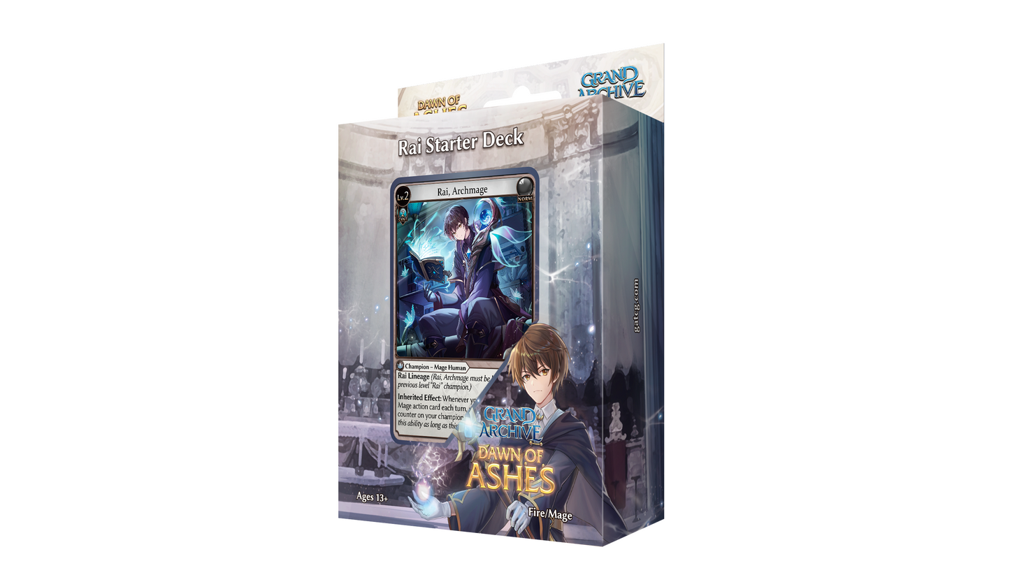 Grand Archive: Dawn of Ashes Starter Deck - Rai Grand Archive Sealed Weebs of the Shore