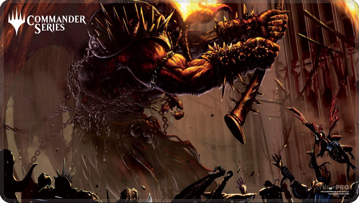 Ultra Pro: Stitched Playmat - "Rakdos, Lord of Riots" MTG Commander Series Playmats Ultra Pro
