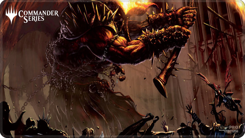 Ultra Pro: Stitched Playmat - "Rakdos, Lord of Riots" MTG Commander Series Playmats Ultra Pro