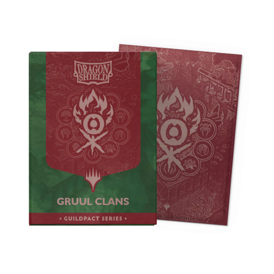 Dragon Shield: Dual Matte Art Sleeves - "Gruul Clans" MTG Guildpact Series 100Ct Card Sleeves Dragon Shield