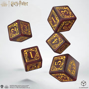 Q-Workshop: Gryffindor 5Ct D6 and Pouch Dice & Gaming Accessories Q Workshop