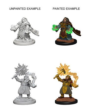 D&D Nolzur's Marvelous Miniatures: W4 Dwarf Female Cleric Unpainted Miniatures WizKids