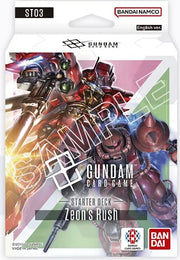 Gundam Card Game: Starter Deck - Zeon's Rush [ST03] (Limit 1 Per Person) Gundam Card Game Sealed Bandai