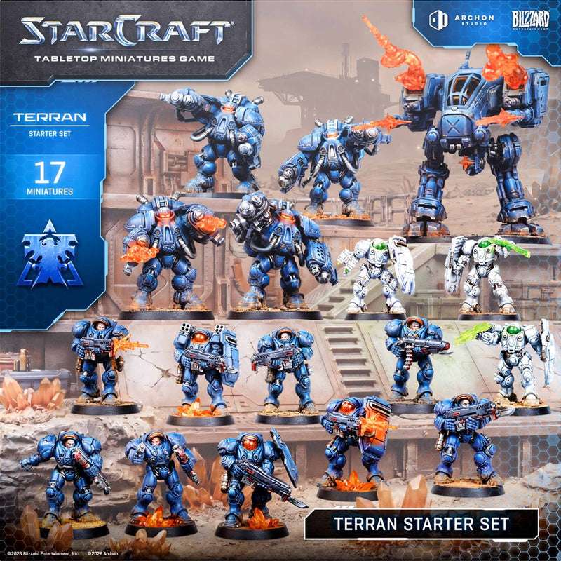 StarCraft: Tabletop Miniatures Game - Terran Starter Set Founders Edition (Release Date: October 5) StarCraft: Tabletop Miniatures Game Archon Studio