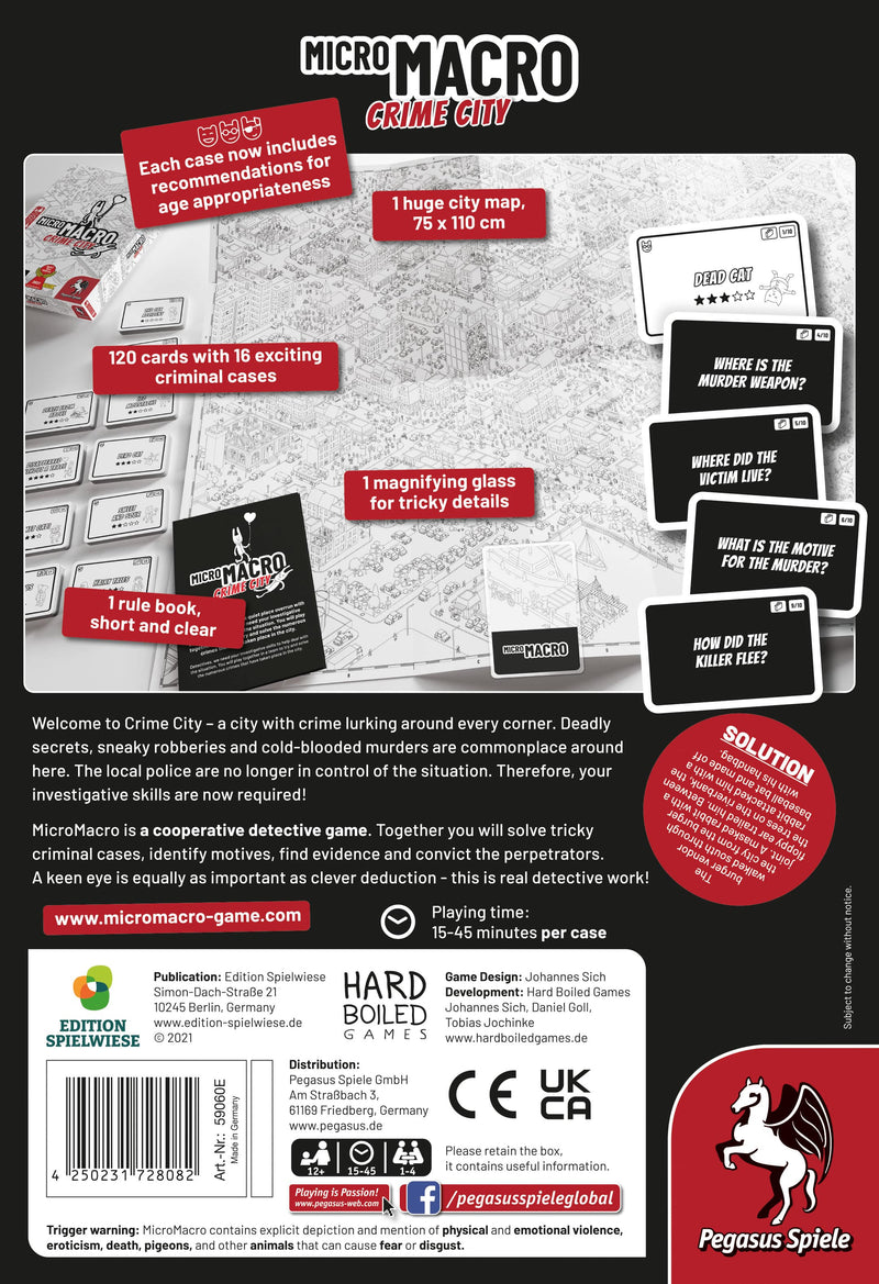 MicroMacro: Crime City Board Games Pegasus Spiele
